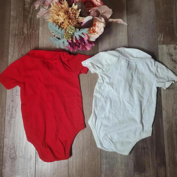 Garanimals Toddler Boy Dress Polo Dress Shirts Size 24m Red and White NWOT - Picture 2 of 9